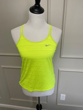 Nike Women's Neon Lime Slim Strappy Tank